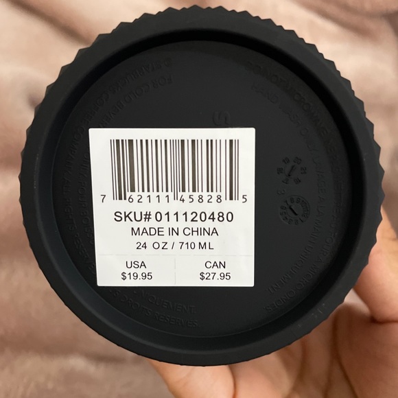 STARBUCKS Matte Black Soft-Touch Bling Cold Cup - Picture 3 of 3